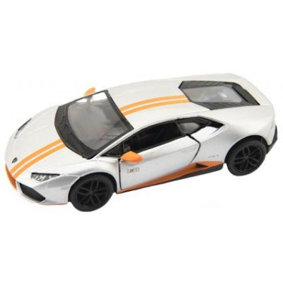 Auto Kinsmart Lamborghini Huracan kov 12cm na spätné natiahnutie asst 4 farby 12ks v boxe