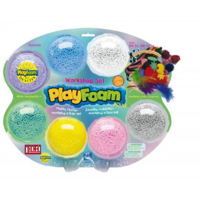 Plastelína guličkové s doplnkami PlayFoam na karte