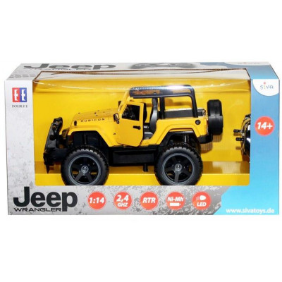 Jeep Wrangler 1:14, 2.4GHz, LED, žlutý