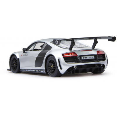 Audi R8 LMS 1:14, RASTAR, licence, LED, metalický lak, odružená př. kola, stříbrná