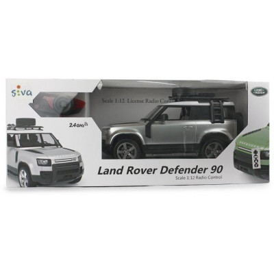 Land Rover Defender 90, 1:12, 4WD, 2,4 GHz, LED, 100% RTR, stříbrná metalíza