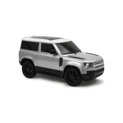 Land Rover Defender 90, 1:24, 2,4 GHz, LED, 100% RTR, stříbrná metalíza