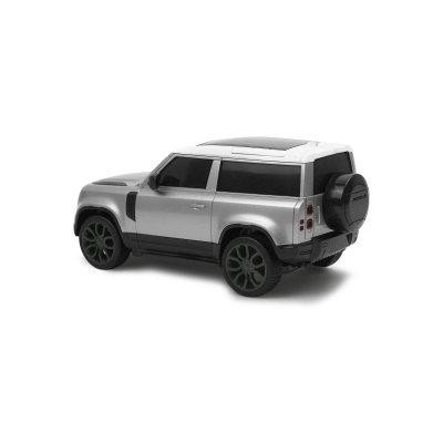 Land Rover Defender 90, 1:24, 2,4 GHz, LED, 100% RTR, stříbrná metalíza