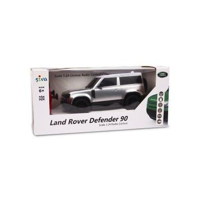 Land Rover Defender 90, 1:24, 2,4 GHz, LED, 100% RTR, stříbrná metalíza