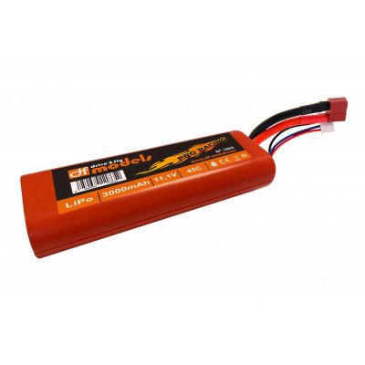 LiPo 3S 11,1 V / 3000 mAh - 45C ve velikost 2S!