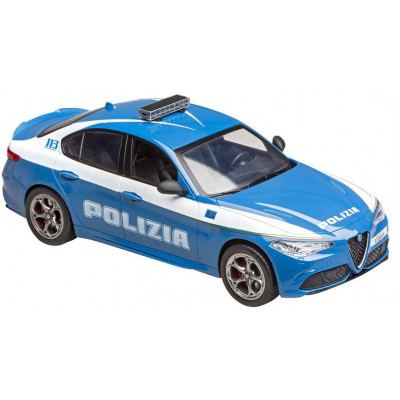 RE.EL Toys Alfa Romeo Giulia Quadrifoglio Policie, licence 1:14, LED, 100% RTR