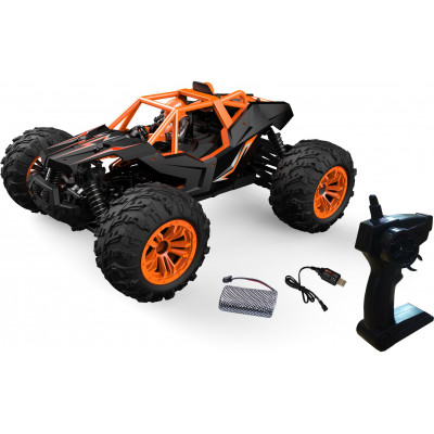 DF Fun-Racer 4WD, 1:14, 2,4 GHz, rychlost 35 km/h, RTR, oranžový