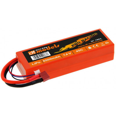 LiPo Akku 7,4 V / 6500 mAh - 45C Pro Racing