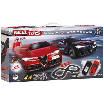 Autodráha Re.el toys Alfa Romeo Giulia Quadrifoglio 4v1