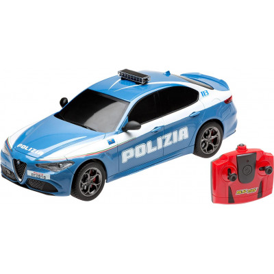 RE.EL Toys Alfa Romeo Giulia Policie, licence 1:18, RC 2.4GHz