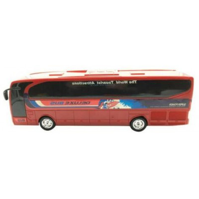 De Luxe BUS s LED osvětlením, RC dálkový autobus, 36 cm