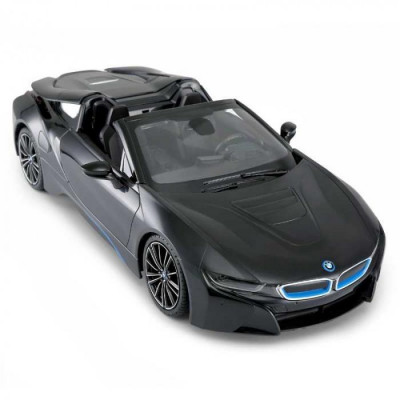 Rastar BMW i8 1:12, licence, LED, metalický lak, černé