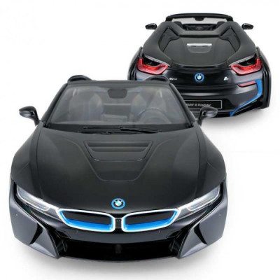 Rastar BMW i8 1:12, licence, LED, metalický lak, černé