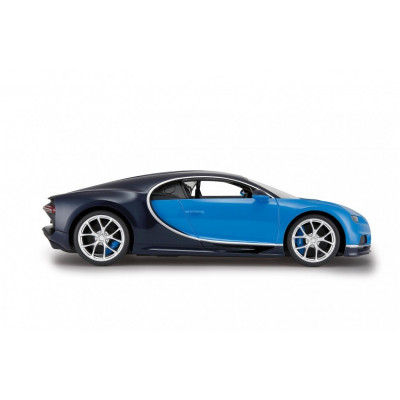 RASTAR Bugatti Chiron 1:14, licence, metalický lak, odružená př. kola , modré