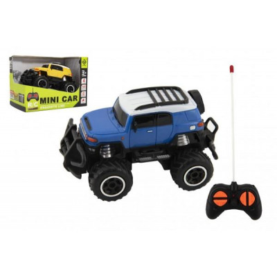 Auto RC mini SUV plast 14cm 27MHz na diaľk. ovl. na bat. sa světl. 2 farby v krab. 16x12x10