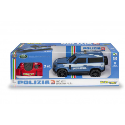 RE.EL Toys Policejní Land Rover Defender, licence 1:24