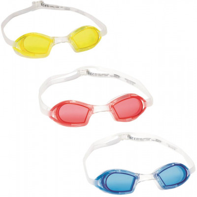 Plavecké okuliare - mix 3 farby (ružová, modrá, žltá)