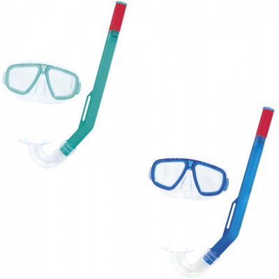 Šnorchlovací set FUN - okuliare a šnorchel - mix 2 farby (modrá, zelená)