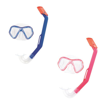 Šnorchlovací set LIL GLIDER - okuliare a šnorchel - mix 2 farby (modrá, ružová)