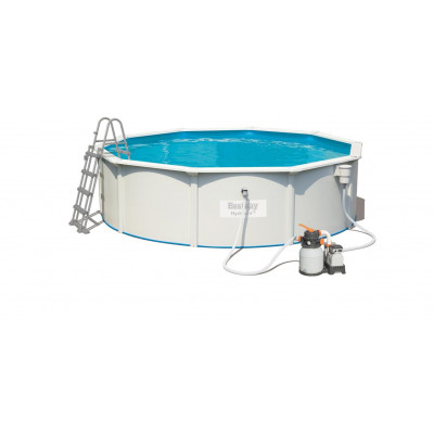 Nadzemný bazén kruhový Hydrium, piesková filtrácia, rebrík, priemer 4,60m, výška 1,2m