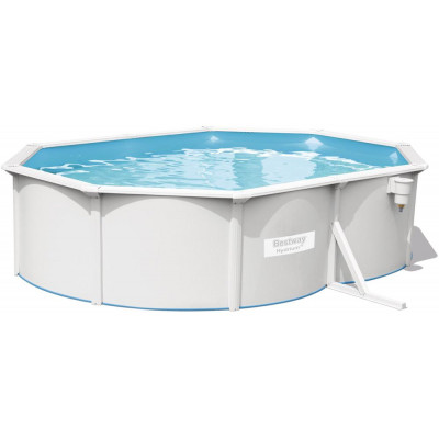 Nadzemný bazén oválny Hydrium, piesková filtrácia, schodíky, plachta, 5mx3,60m, výška 1,2m