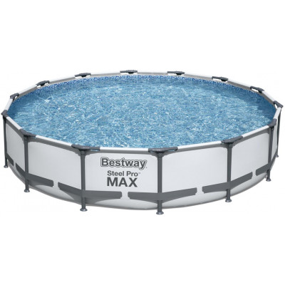 Nadzemný bazén guľatý Steel Pro MAX, kartušová filtrácia, priemer 4,27m, výška 84cm