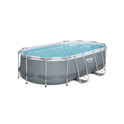 Nadzemný bazén oválny Power Steel, kartušová filtrácia, schodíky 4,27m x 2,5m x 1m