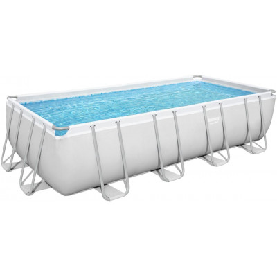 Nadzemný bazén obdĺžnikový Power Steel, kartušová filtrácia,schodíky,plachta, 4,88m x 2,44m x 1,22m