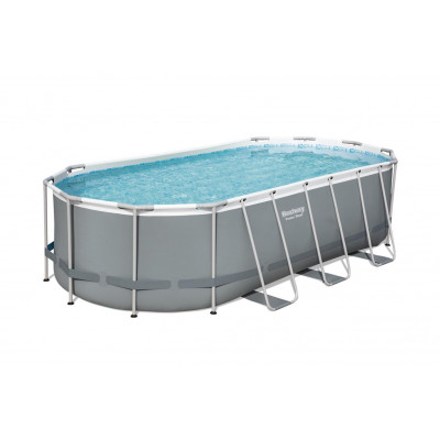 Nadzemný bazén oválny Power Steel, kartušová filtrácia, schodíky, plachta, 5,49m x 2,74m x 1,22 m