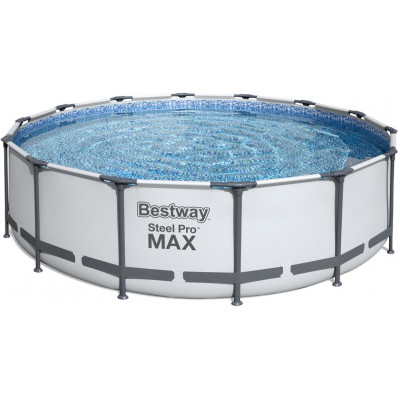 Nadzemný bazén guľatý Steel Pro MAX,kartušová filtrácia,schodíky,plachta, priemer 4,27m, výška 1,07m