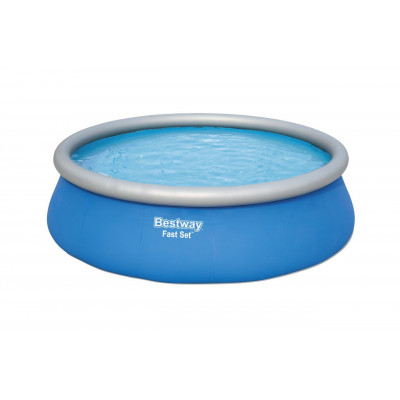 Nadzemný bazén kruhový Fast Set, kartušová filtrácia, schodíky, plachta, priemer 4,57m, výška 1,22m