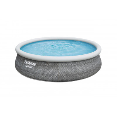 Nadzemný bazén kruhový Fast Set, kartušová filtrácia, schodíky, plachta, priemer 4,57m, výška 1,07 m