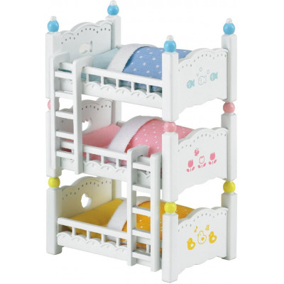 Nábytok - poschodová posteľ pre trojčatá