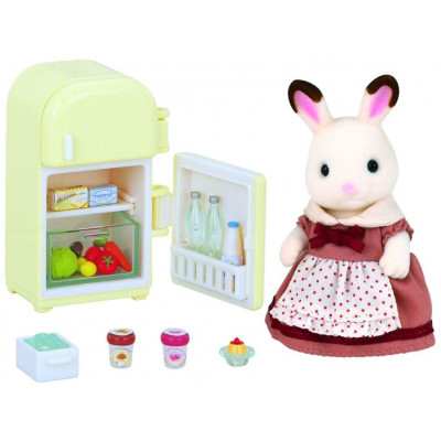 Nábytok ´´chocolate´´ králíkov - mamka pri chladničke