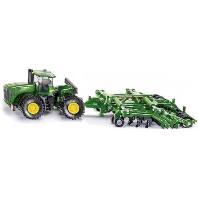 SIKU Farmer - Traktor John Deere 9630 s bránami Amazone Centaur 1:87