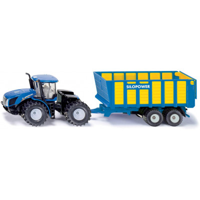 SIKU Farmer - Traktor New Holland s prívesom Joskin, 1:50