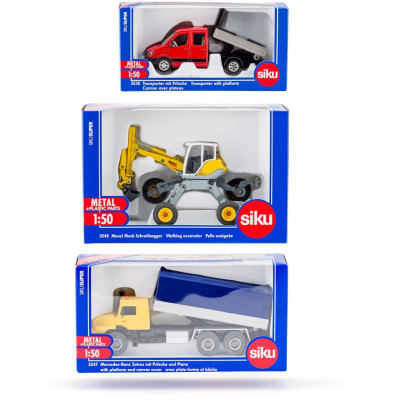 SIKU Super - set 3 stavebných strojov B, 1:50