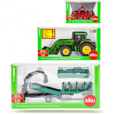 SIKU Farmer - set poľnohospodárske stroje C, 1:32