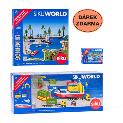 SIKU World - Loď prepravujúca kontajnery + darček