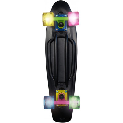Skateboard so svietiacimi kolieskami