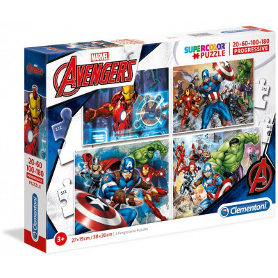 Puzzle 20 + 60 + 100 + 180 dielikov - Avengers