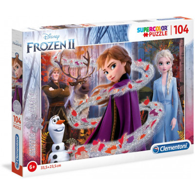 Puzzle 104 dielikov Glitter - Frozen 2