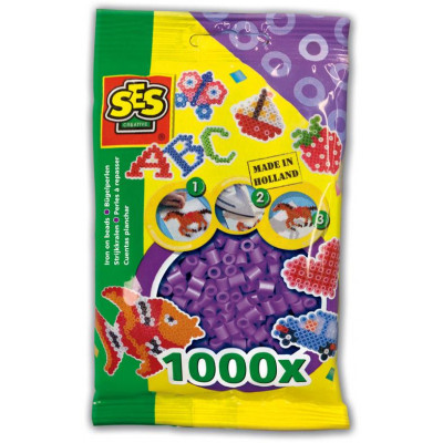 Koráliky samostatné-1000ks-fialové