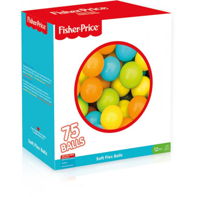 75 farebných plastových loptičiek - 9cm Fisher Price