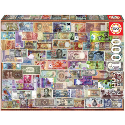 Puzzle 1000 dielikov - Bankovky