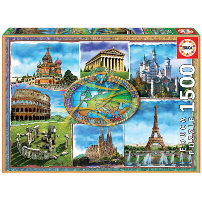Puzzle 1500 dielikov - 7 európskych divov