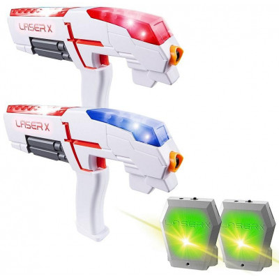 Laser-X pištoľ na infračervené lúče - dvojitá sada