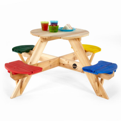 Drevený piknikový stôl so stoličkami
