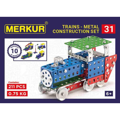 Merkur 031 železničné modely, 211 dielov, 10 modelov