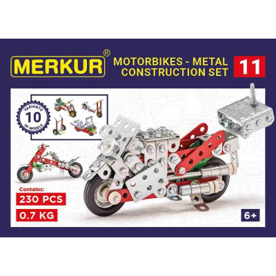 Merkur 011 Motocykel, 222 dielov, 10 modelov